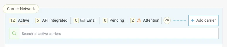 Carrier Network Management