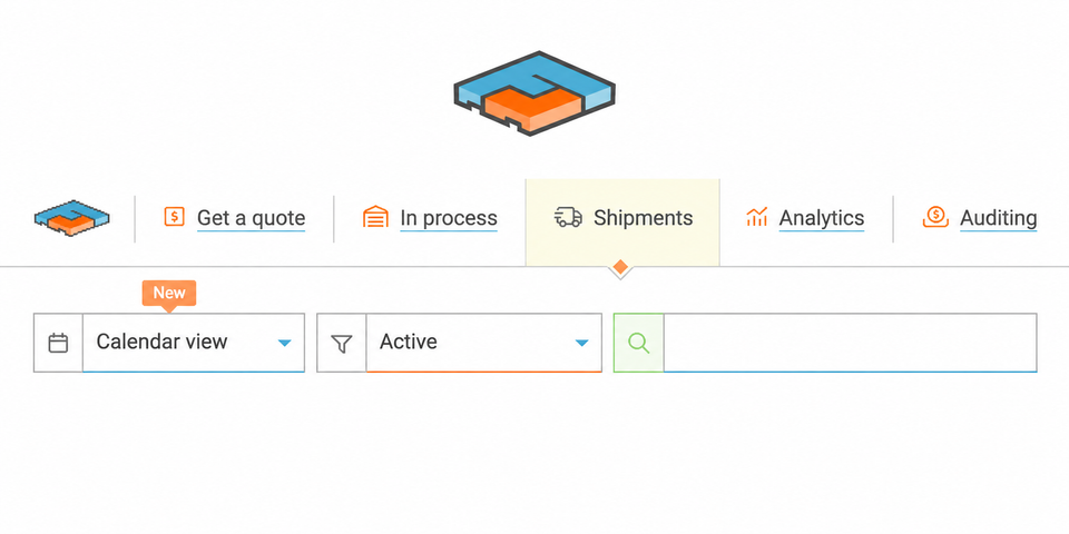 Shipment Calendar View